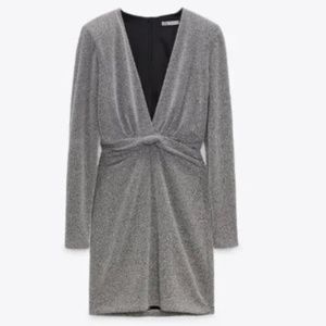 Zara Mini Metallic Dress